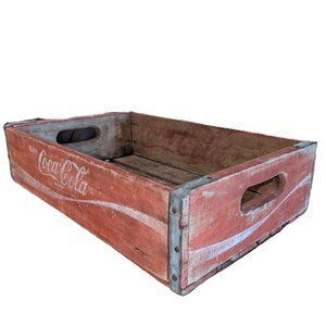 Vintage 1977 Coca Cola Wooden Crate